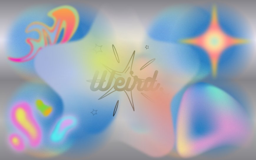 抽象渐变流体光斑粉蓝紫创意电脑壁纸