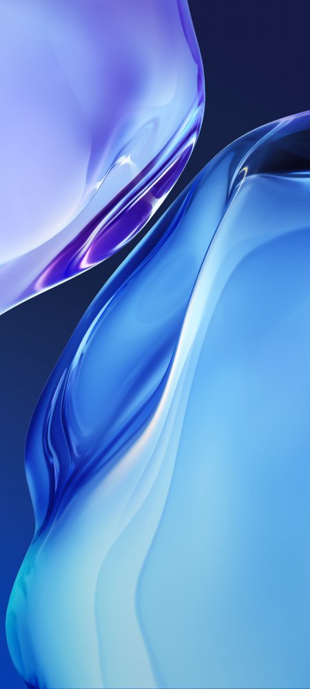 蓝紫渐变流体光效梦幻暗蓝创意手机壁纸