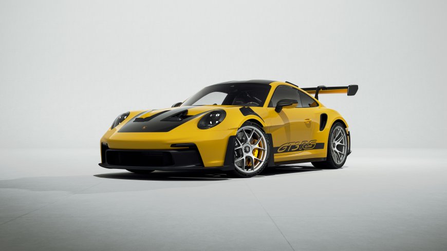 保时捷911GT3RS黄黑涂装赛道超跑汽车电脑壁纸