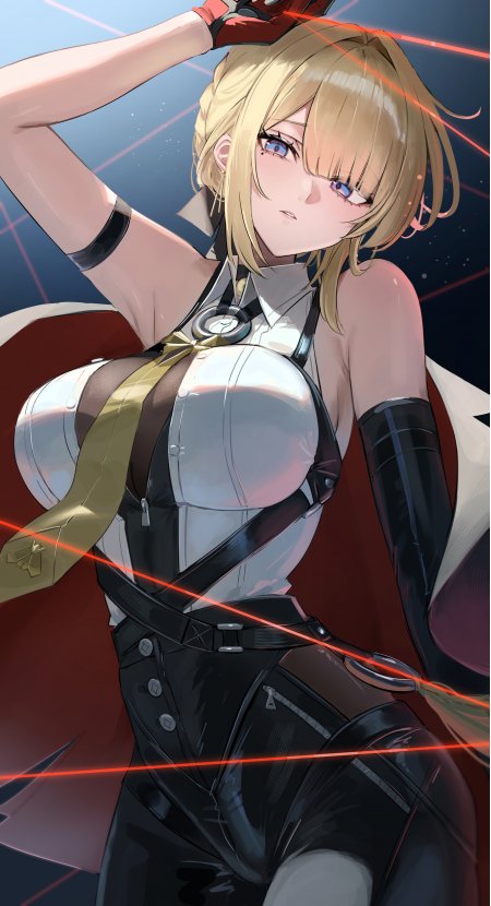 绝区零伊芙琳金发制服红射线少女动漫手机壁纸
