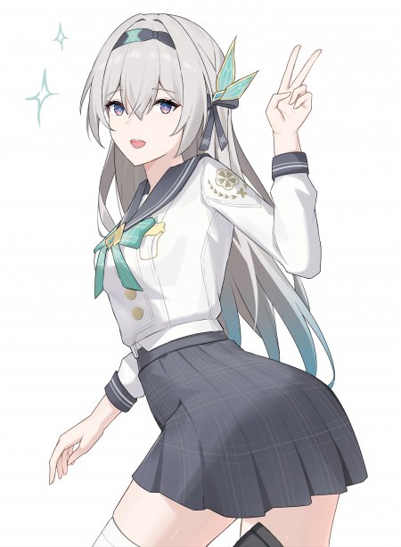 崩坏星穹铁道流萤校服比耶少女动漫壁纸