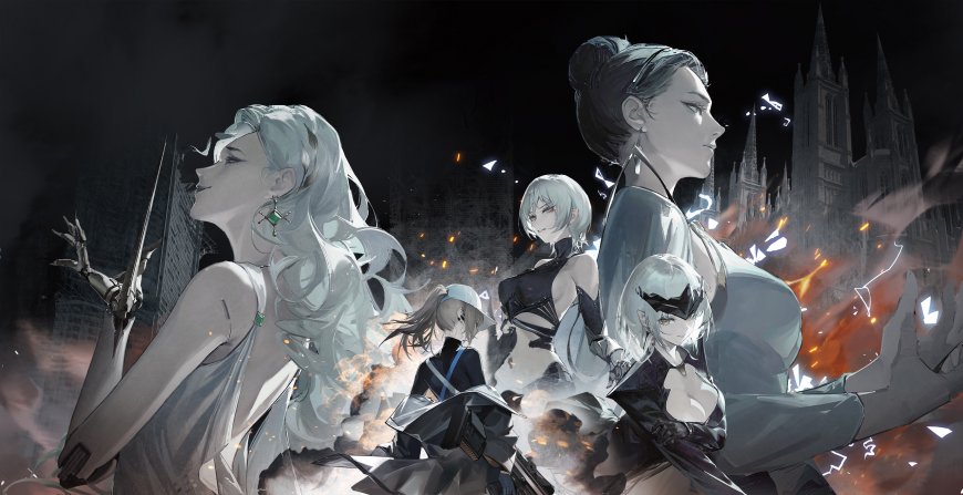 少女前线孤立丛林多位少女动漫电脑壁纸 (2)