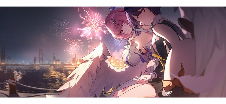 崩坏星穹铁道知更鸟烟花港湾动漫电脑壁纸