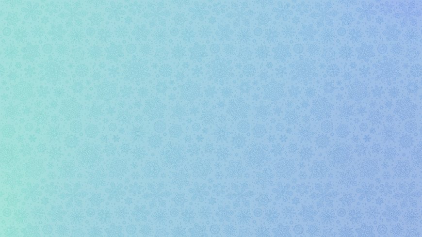 雪花图案渐变蓝绿背景唯美创意电脑壁纸