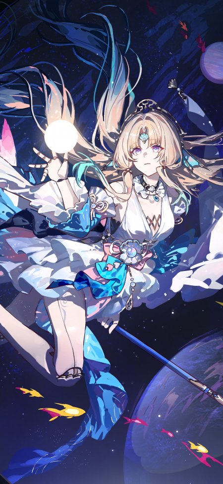 鸣潮今汐蓝白星穹少女动漫手机壁纸