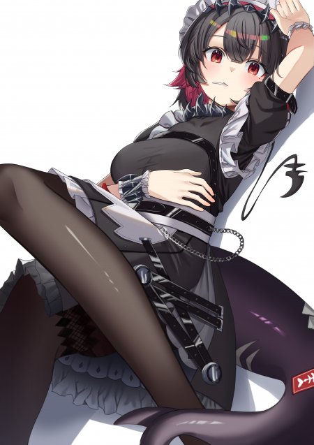 绝区零艾莲·乔黑裙红瞳少女动漫手机壁纸