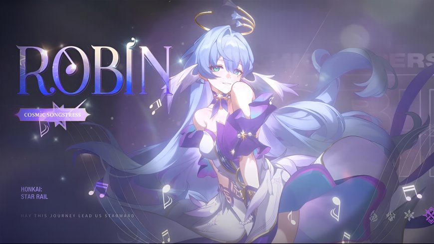 《崩坏星穹铁道》知更鸟宇宙歌姬蓝紫长发天使光环动漫电脑壁纸