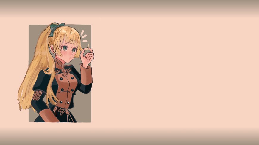 火焰之纹章风花雪月英谷莉特金发双马尾绿眸少女动漫电脑壁纸