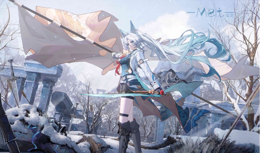 崩坏星穹铁道飞霄立雪蓝白动漫电脑壁纸