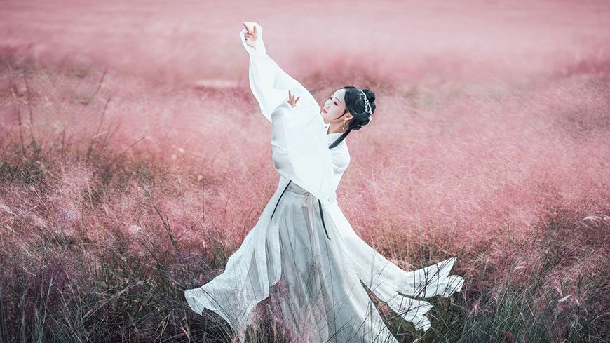 中国风唐装复古美女壁纸
