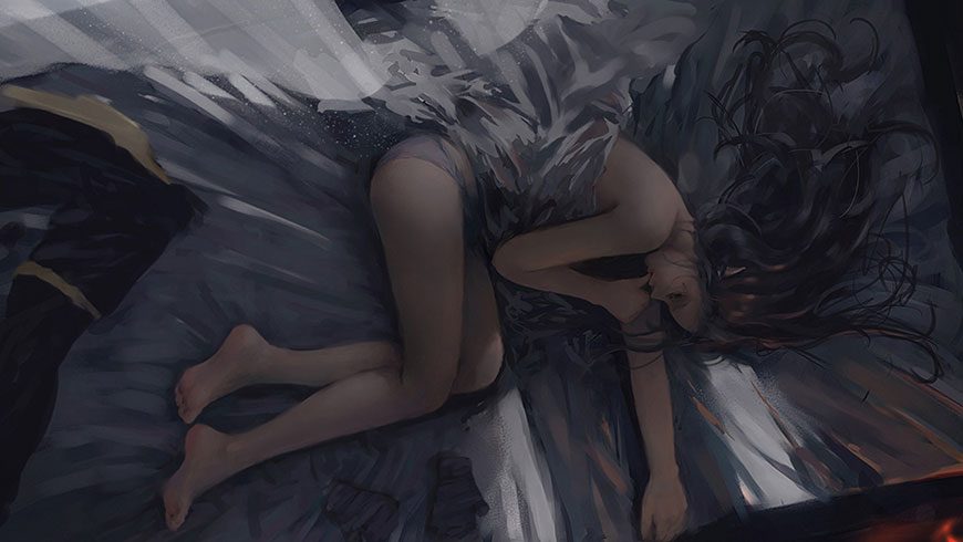 鬼刀漫画原画海琴烟冰公主高清手绘壁纸06