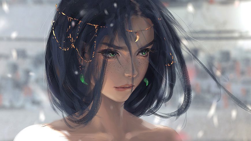 鬼刀漫画原画海琴烟冰公主高清手绘壁纸13