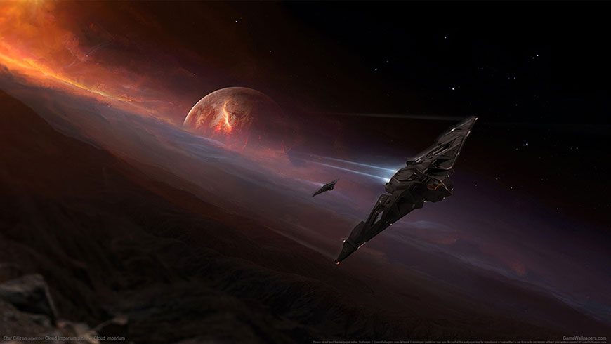 星际传奇太空飞船战斗场景原画壁纸